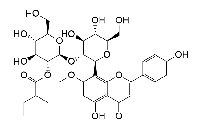 2''-O-(2'''-methylbutyryl)-glucopyranosideisoswertisin