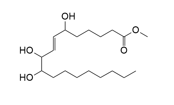 9S,12S,13S-Trihydroxy-10E-octadecenoate