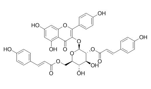 Kaempferol-3-O-(2,6-di-O-trans- p-coumaroyl)-beta-D-glucopyranoside