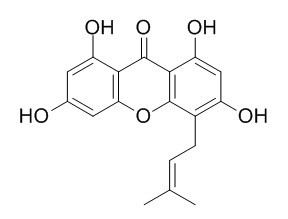 1,3,6,8-tetrahydroxy-4- (3-methyl-2-buten-1-yl)-9H-Xanthen-9-one