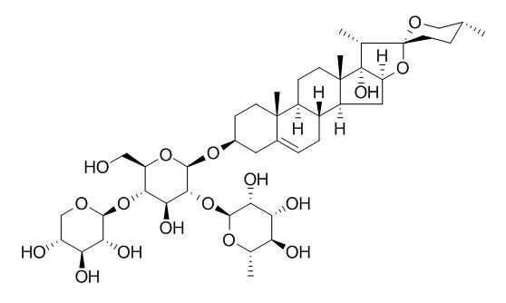 Glucopyranoside, (3beta,25R)-17-hydroxyspirost-5-en-3-yl