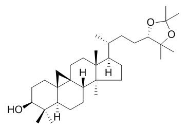 Cycloartane-3,24,25-triol 24,25-acetonide