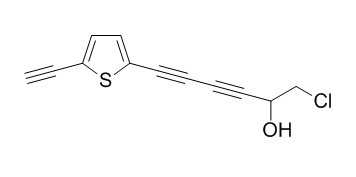 1-chloro-6-(5-ethynylthiophen- 2-yl)hexa-3,5-diyn-2-ol
