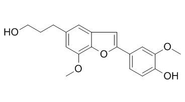 2-(4-Hydroxy-3-methoxyphenyl) -7-methoxy-5-benzofuranpropanol