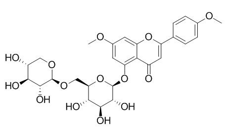 7,4'-Di-O- methylapigenin 5-O-xylosylglucoside