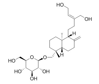 ent-Labda-8(17),13Z-diene- 15,16,19-triol 19-O-glucoside