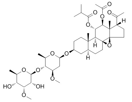 3-O-��-Allopyranosyl-(1��4)-��-oleandropyranosyl-11-O-isobutyryl-12-O-acetyltenacigenin B