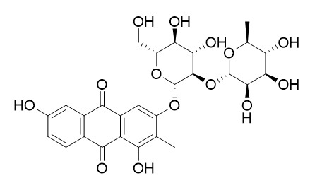 1,3,6-Trihydroxy-2-methylanthraquinone 3-O-alpha-L-rhamnosyl-(1��2)-beta-D-glucoside