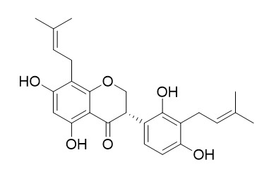 5,7,2',4'-Tetrahydroxy- 8,3'-di(��,��-dimethylallyl)-isoflavanone