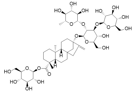 13-[(2-O-6-deoxy-��-D-glucopyranosyl-3-O-��-D-glucopyranosyl-��-D-glucopyranosyl)oxy]ent-kaur-16-en-19-oic acid ��-D-glucopyranosyl ester