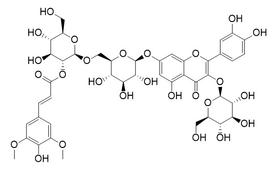 Quercetin-3-O-beta-D-glucopyranosyl-7-O-[(2-O-trans-sinnapoyl)-beat-D-glucopyranosyl(1��6)]-beat-D-glucopyranoside)