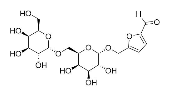 5-(alpha-D-galactopyranosyl-(1��6)-alpha-D-galactopyranosyloxymethyl)-2-furancarboxaldehyde